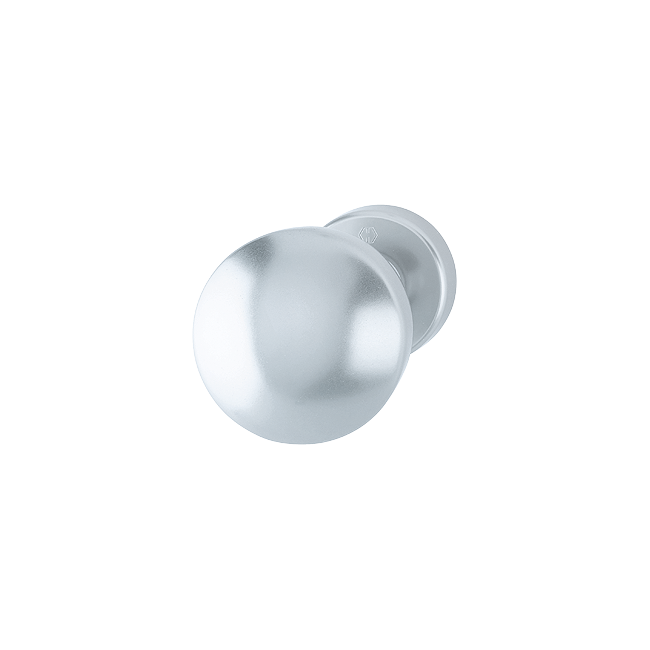 Hoppe 2125536 Pomolo/maniglia su rosetta Portbl 84H/42K F1 alluminio aspetto argento 