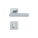 Hoppe 3719011 Grt. con rosetta Losang M1642/843K/843KS F41-R cromo satinato - Resista® 