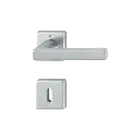 Hoppe 3392601 Grt. con rosetta Dallas M1643/843K/843KS F41-R cromo satinato - Resista® 