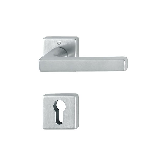 Hoppe 3392610 Grt. con rosetta Dallas M1643/843K/843KS F41-R cromo satinato - Resista® 