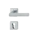 Hoppe 3392610 Grt. con rosetta Dallas M1643/843K/843KS F41-R cromo satinato - Resista® 