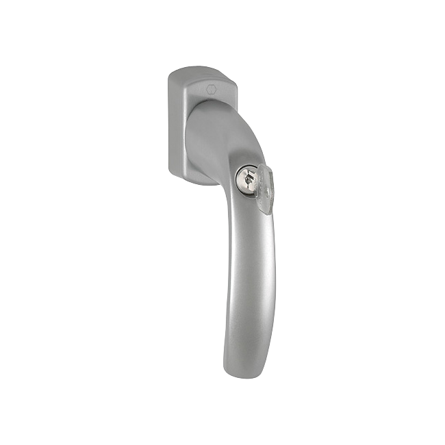 Hoppe 10764223 Martellina DK con chiusura Newyor 0810S/US10 100NM F9 alluminio aspetto titanio 