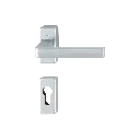 Hoppe 3665614 Grt. con rosetta Dublin 1124/35P/35PS F94-1 alluminio aspetto cromo satinato 