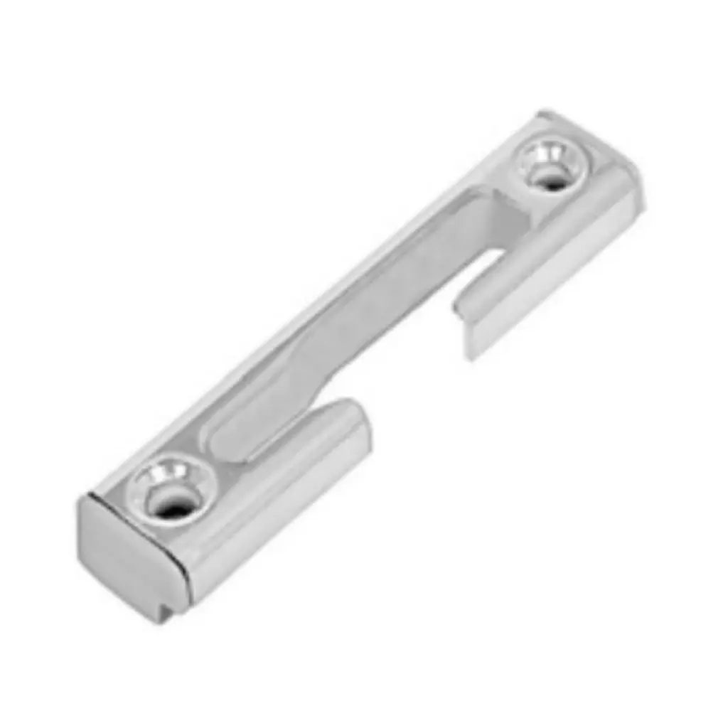 AGB A526SXDT68 Incontro Ribalta Artech per Serramento in Alluminio Profilo Camera Europea Sinistro Interasse 9mm Dimensione 85x18x8,5mm Acciaio Finitura Argento