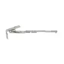 AGB A529110111 Forbice Artech Plana per Serramento in Alluminio o Legno Sinistra Larghezza 345-804mm Aria 12mm Interasse 9mm Sede 24mm Acciaio Finitura Argento