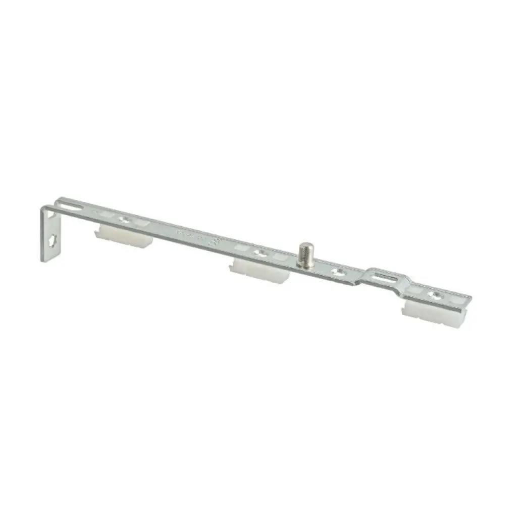 AGB A529200200 Articolazione Superiore Artech Plana per Serramento Alluminio e Legno Parte Anta Aria 12mm Interasse 9 e 13mm Acciaio Finitura Argento