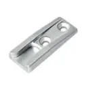 AGB A514000513 Incontro Nottolino Artech per Serramento in Legno Aria 12mm Interasse 9mm Battuta 18mm Dimensione 46x17,5x8,5mm Zama Finitura Argento