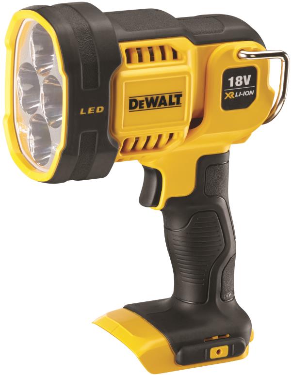 DeWalt DCL043-XJ Torcia LED XR Litio 18V Raggio di Azione Fino a 400 Metri Solo Corpo