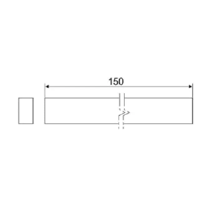 AGB G014161715 Guarnizione EPDM AGB per Profilo di Chiusura Superiore Cellule Chiuse Larghezza 150mm