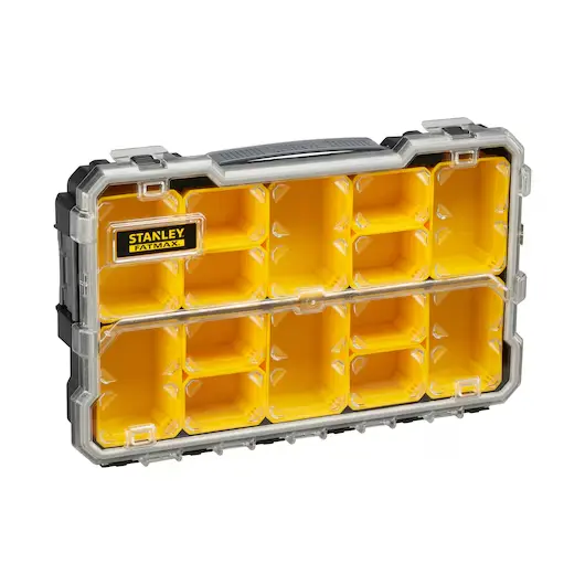 [075771] Stanley FMST1-75779 Organizzatore 2/3 Poco Profondo con 6 Vaschette Medie e 8 Piccole FatMax
