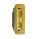 AGB B024022803 Incontro Minimal Plus XT per Telaio Porta in Legno con Magnete Dimensione 64x25mm Bordo Tondo Nylon Finitura Ottonato Verniciato