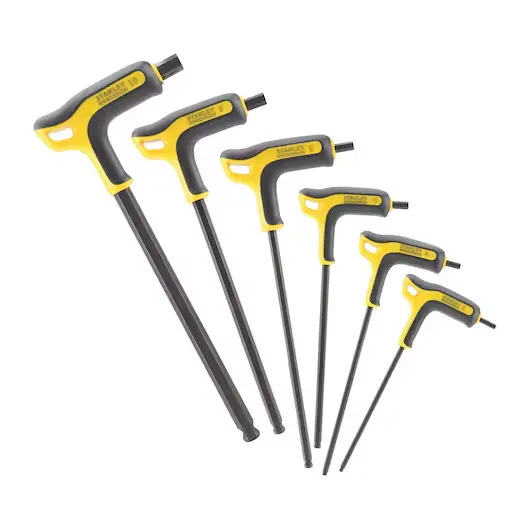 Stanley FMHT0-69049 Set 6 Chiavi Maschio Esagonale con Impugnatura a Testa Sferica FatMax
