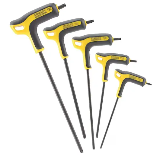 Stanley FMHT0-69048 Set 5 Chiavi Maschio con Impugnatura Punta Torx FatMax