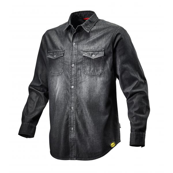 CAMICIA DENIM BLACK WASHING M  NEW BLACK WASHING