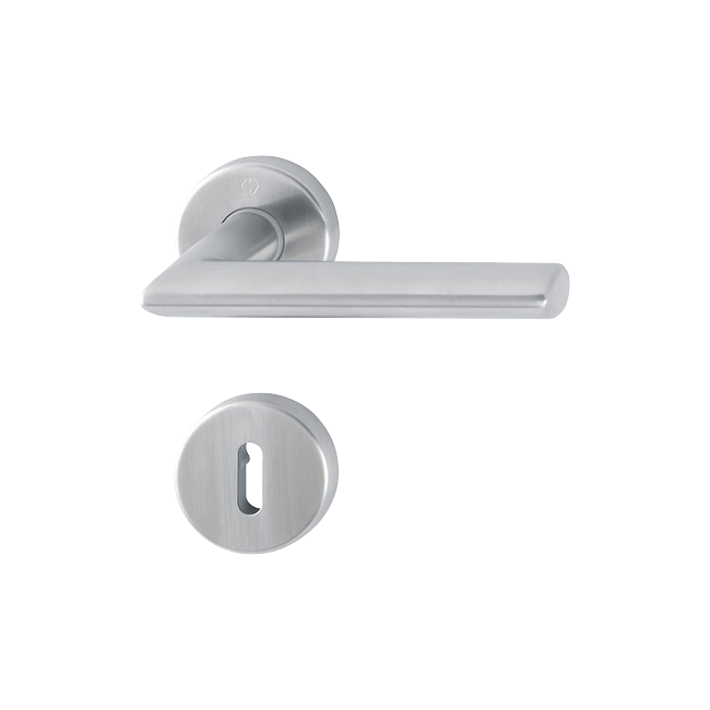 Hoppe 3058304 Grt. con rosetta Stockh E1140Z/42K/42KS F69 acciaio inox satinato 