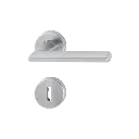 Hoppe 3058304 Grt. con rosetta Stockh E1140Z/42K/42KS F69 acciaio inox satinato 