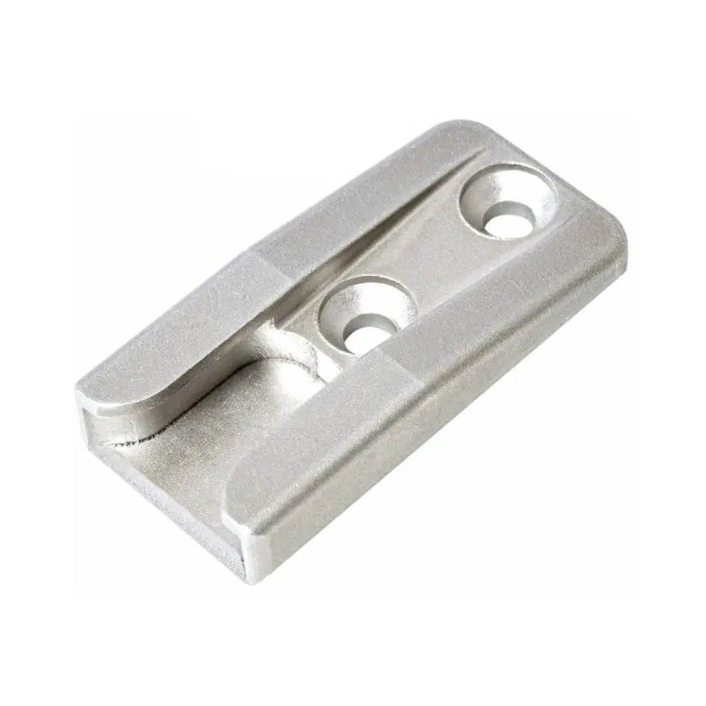 AGB A51400CR13 Incontro Nottolino Artech per Serramento in Legno Aria 12mm Interasse 13mm Battuta 24mm Dimensione 46x22x8,5mm Zama Finitura Argento