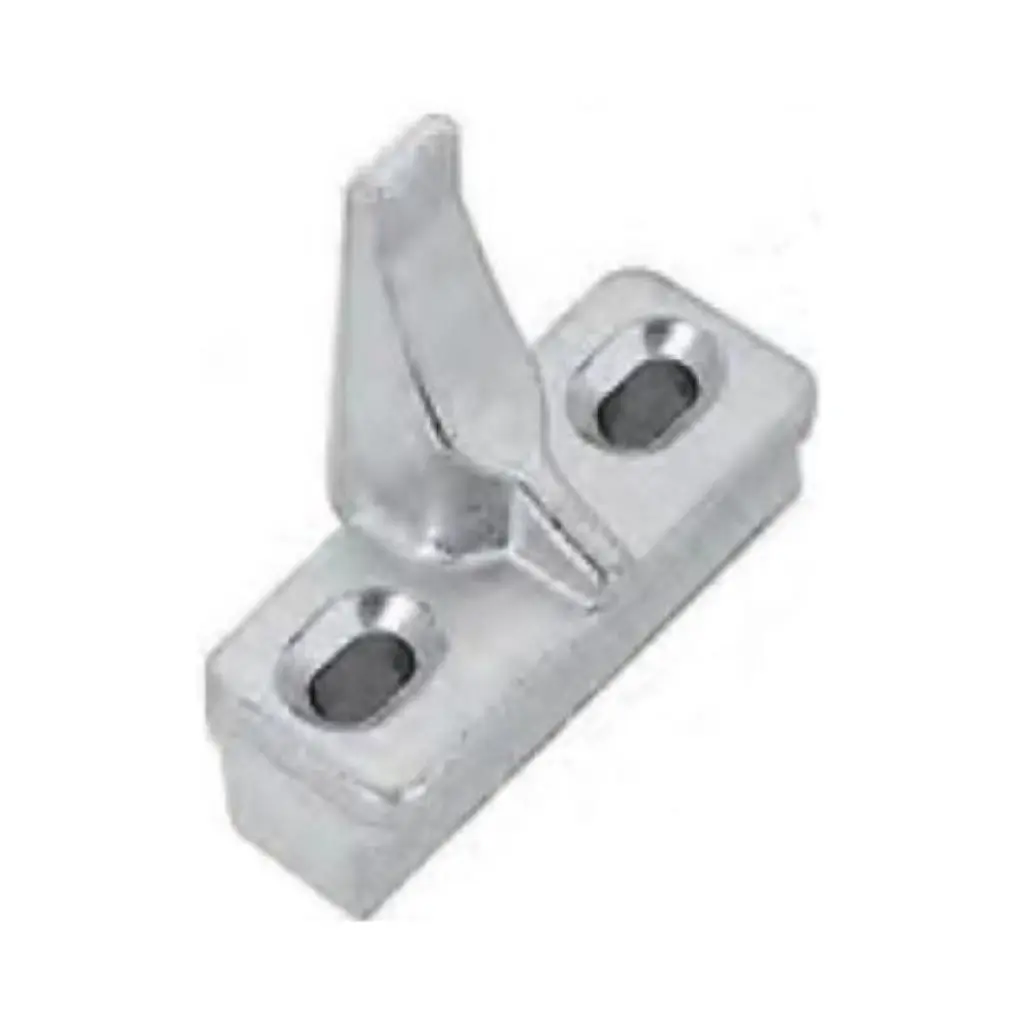 AGB A512110001 Cerniera Centrale Artech per Serramento in Legno Parte Anta Battuta Liscia Canalino 16/12 Zama Finitura Argento