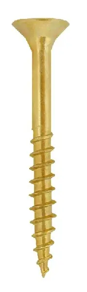 Friulsider 07001D50070N7 VBU Vite TPS Truciolare Confezione 200pz 5x70-I45 Testa Svasata Piana Parzialmente Filettata Zincata Gialla