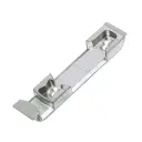 AGB A514000101 Incontro Ribalta Artech per Serramento in Legno Aria 4mm Interasse 9mm Dimensione 86x18x8mm Zama Finitura Argento