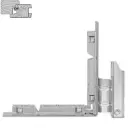 AGB A509013402 Squadra Angolare Artech Sinistro per Serramenti in Legno Aria 4/12 Interasse 13mm Battuta 18mm