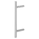 Hoppe 2104815 Maniglione a tirare Alpha E5012 F69 acciaio inox satinato 