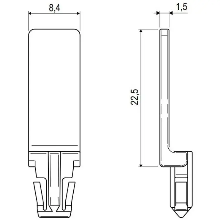 AGB A515990000 Inserto di Protezione Artech per il Dispositivo DSS Evita di Danneggiare il Serramento in Legno