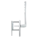 Hoppe 11600445 Maniglione HS Toulon HS-0737/419N-AS/420 F1 alluminio aspetto argento 