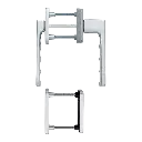 Hoppe 3937739 Set per porta balcone Toulon 0737KH/51N/U34/0737/51NS/51PNS F1 alluminio aspetto argento 