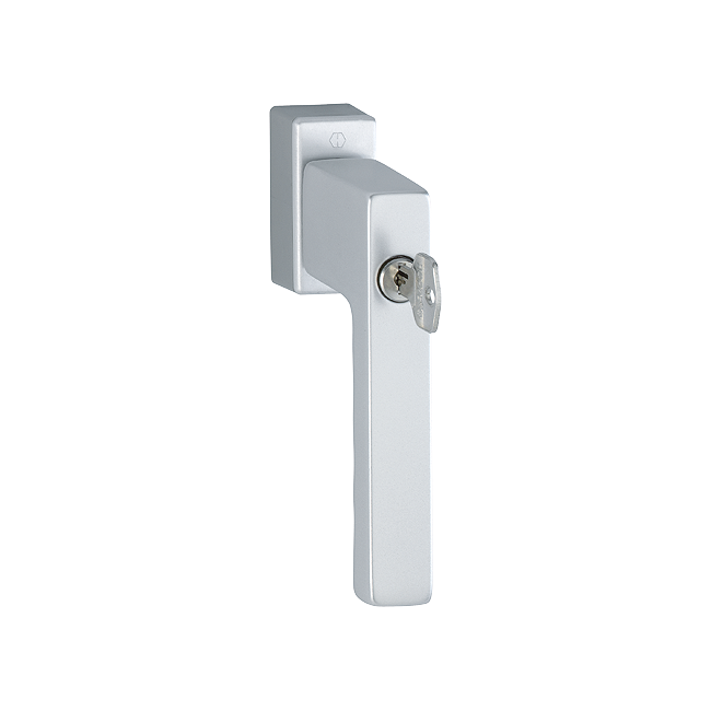 Hoppe 10764792 Martellina DK con chiusura Toulon 0737S/US947-1 100NM F1 alluminio aspetto argento 