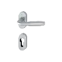 Hoppe 3803466 Grt. con rosetta Maribo 1766/23P/23PS F94-1 alluminio aspetto cromo satinato 