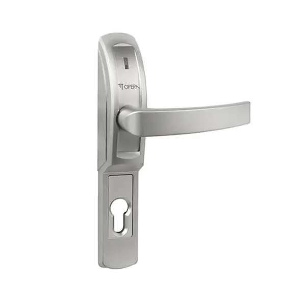 Opera 40811 Smart Trim Elettromaniglia Temporizzata Esterna Tagliafuoco Finitura Argento