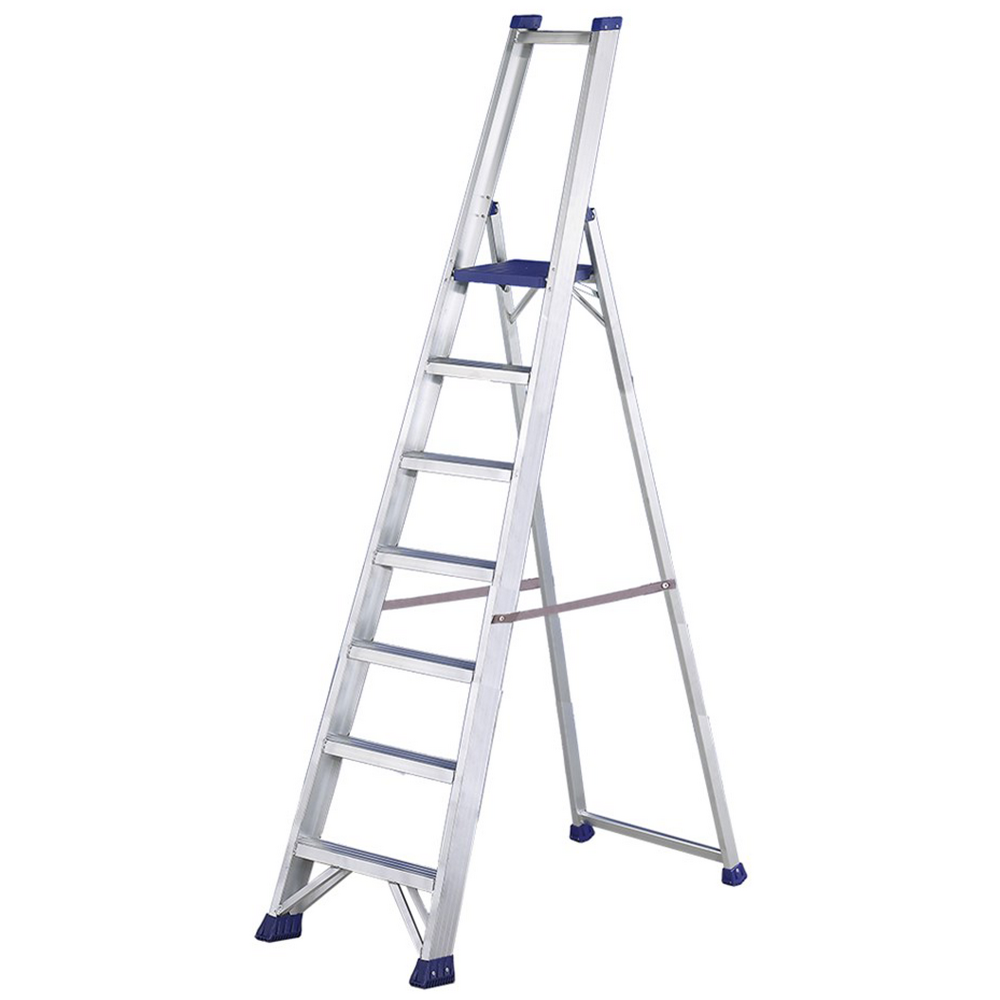Svelt SREGI130 scala professionale Regina 7 gradini con cavalletto in alluminio