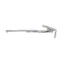 AGB A529110201 Forbice Artech Plana per Serramento in Alluminio o Legno Destra Larghezza 345-804mm Aria 12mm Interasse 13mm Sede 24mm Acciaio Finitura Argento