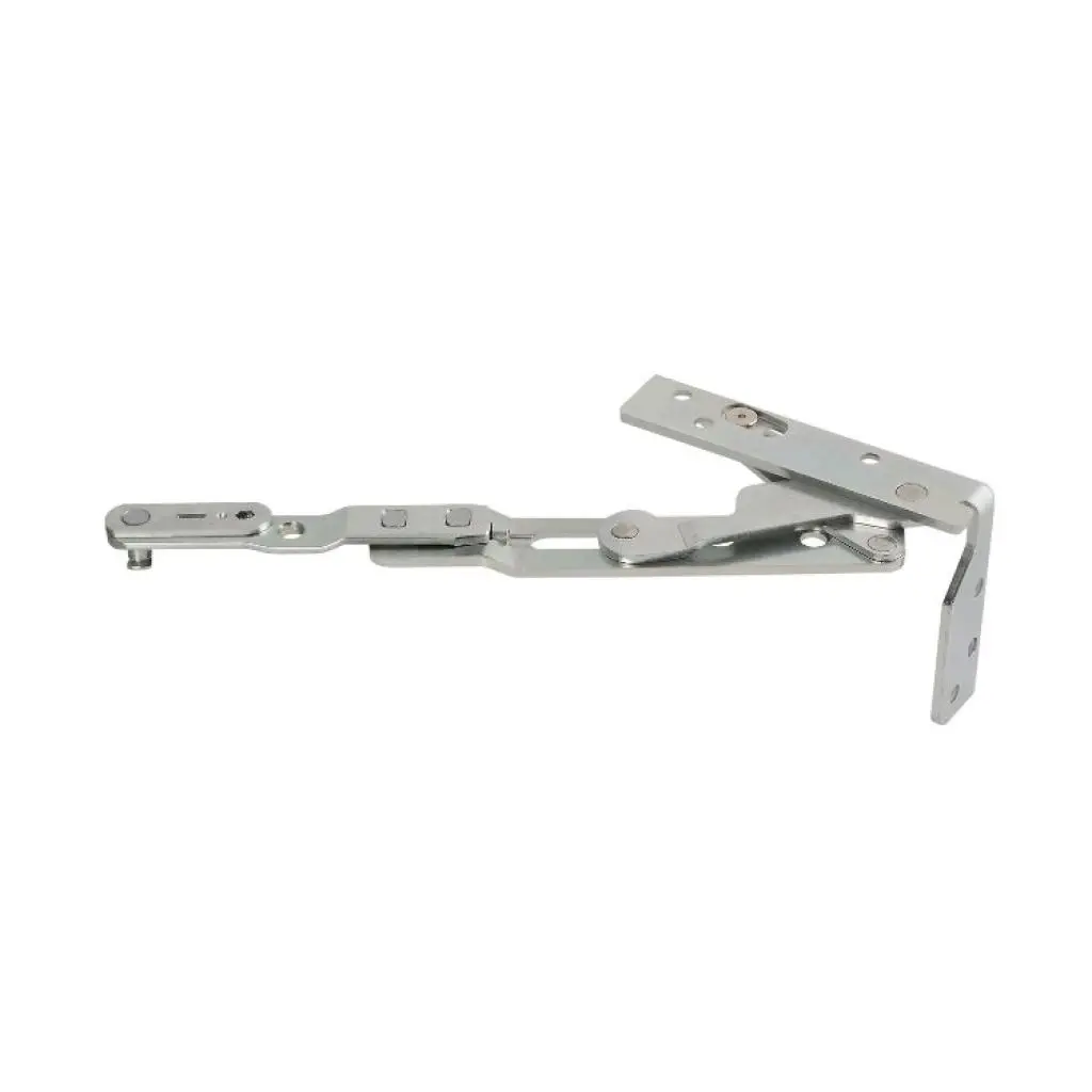 AGB A529210201 Articolazione Superiore Artech Plana per Serramento Alluminio e Legno Destro Aria 12mm Interasse 13mm Base 24mm Acciaio Finitura Argento