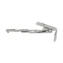 AGB A529210201 Articolazione Superiore Artech Plana per Serramento Alluminio e Legno Destro Aria 12mm Interasse 13mm Base 24mm Acciaio Finitura Argento