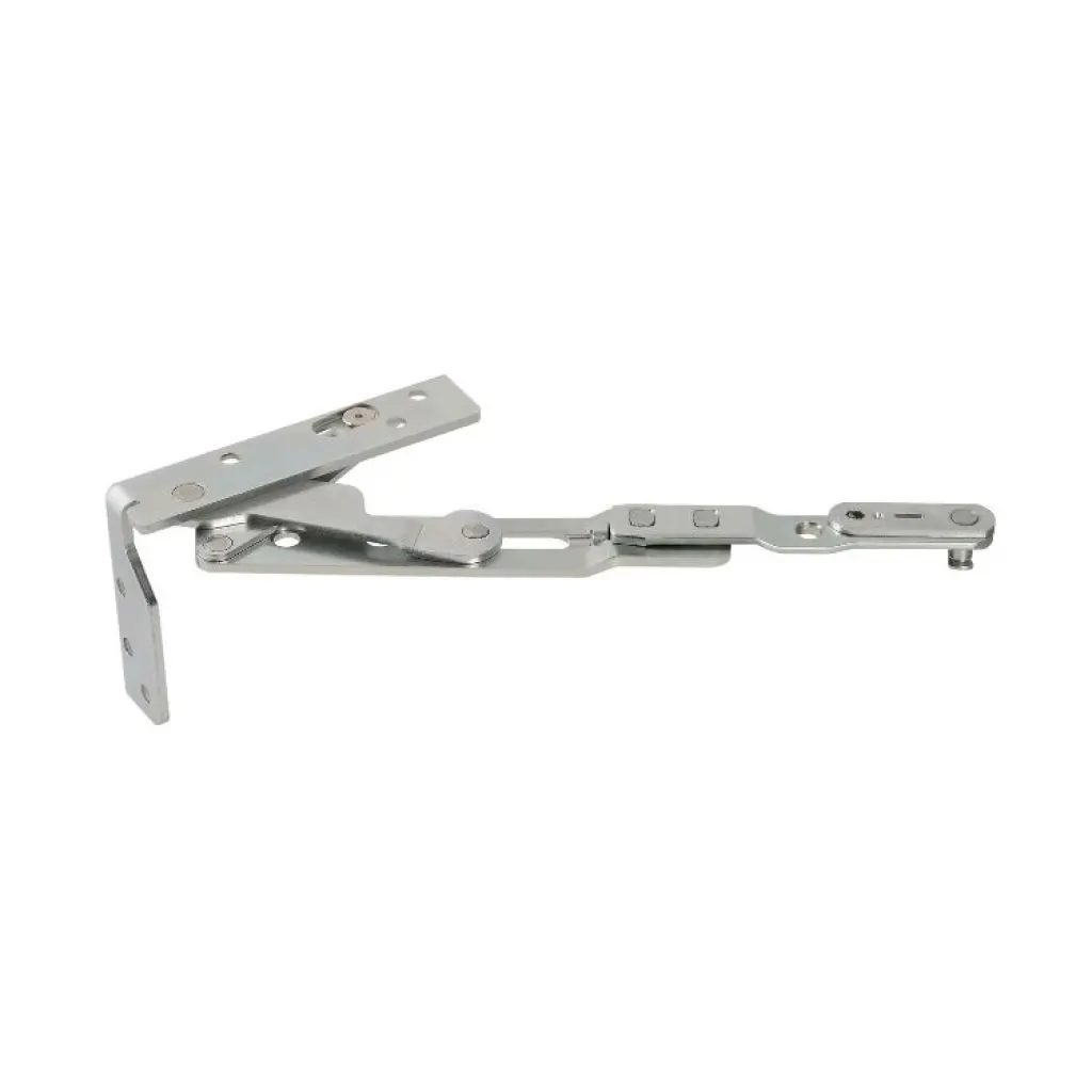AGB A529210202 Articolazione Superiore Artech Plana per Serramento in Alluminio e Legno Sinistro Aria 12mm Interasse 13mm Base 24mm Acciaio Finitura Argento