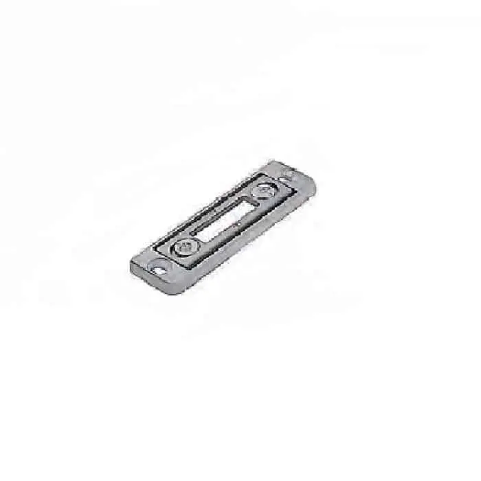 AGB A48010CR54 Incontro Registrabile con Piastrino in Acciaio 23x82x8mm Aria 12mm Asse 13mm
