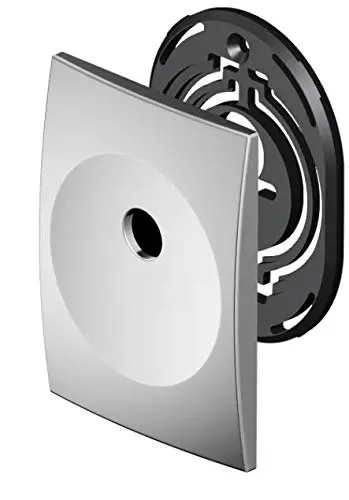 Disec KT3483IT Quadry Kit Mostrina Quadrata per Cilindro Spillo Ø 12mm 64x84x6 Inox Cromo Satinato