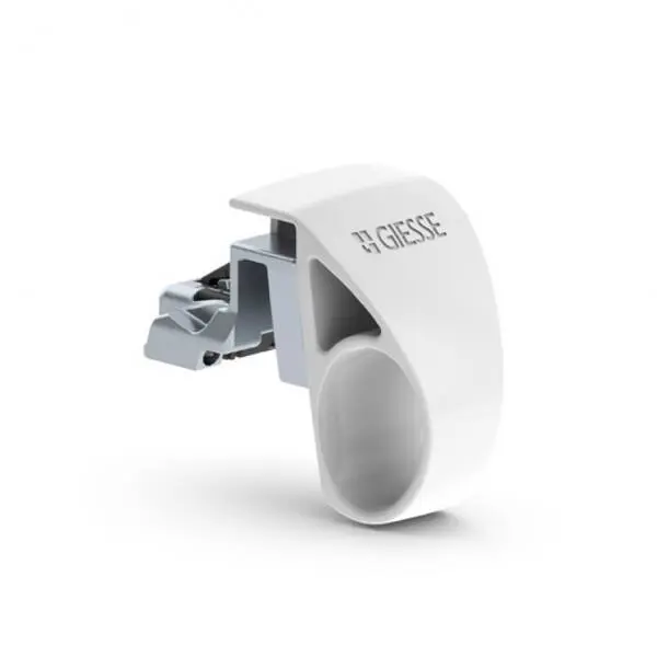 Giesse 0170635001 Cricchetto Twin per Finestra Vasistas Profilo Erre 40-50 Gradino da 7-10mm ABS e Zama Finitura Cromato Satinato