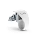 Giesse 0170635001 Cricchetto Twin per Finestra Vasistas Profilo Erre 40-50 Gradino da 7-10mm ABS e Zama Finitura Cromato Satinato