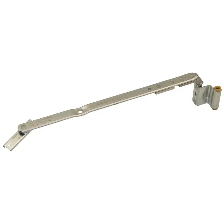 AGB A519112402 Braccio forbice Artech Destro per Serramento in Legno Lunghezza 476-604mm Interasse 9mm Battuta 18mm