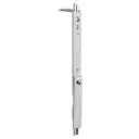 AGB A515781101 Terminale Superiore Artech per Catenaccio Passante Euronut con Puntale Superiore Dimensione 126x16mm Finitura Argento
