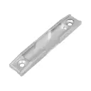 AGB A514000570 Incontro Ribalta Artech per Serramento in Legno Aria 12mm Interasse 9mm Dimensione 85x17,5x8,5mm Zama Finitura Argento