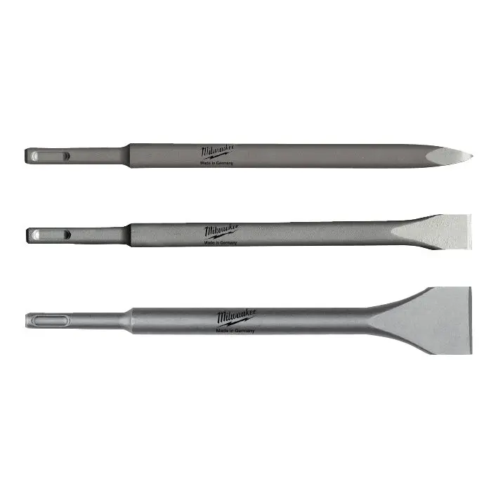 Milwaukee 4932430001 Set di Scalpelli SDS-Plus da 250mm 3 Pezzi