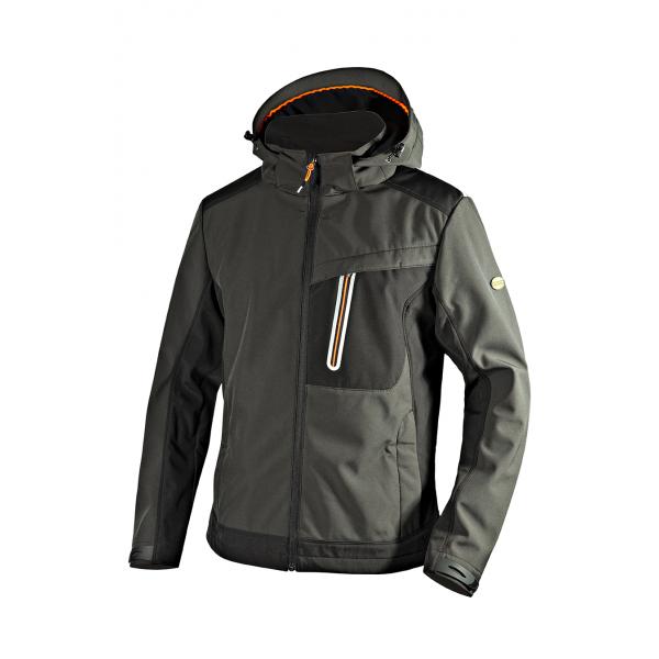 GIACCA SOFTSHELL TECH CARBON   GRIGIO ASFALTO TG.M