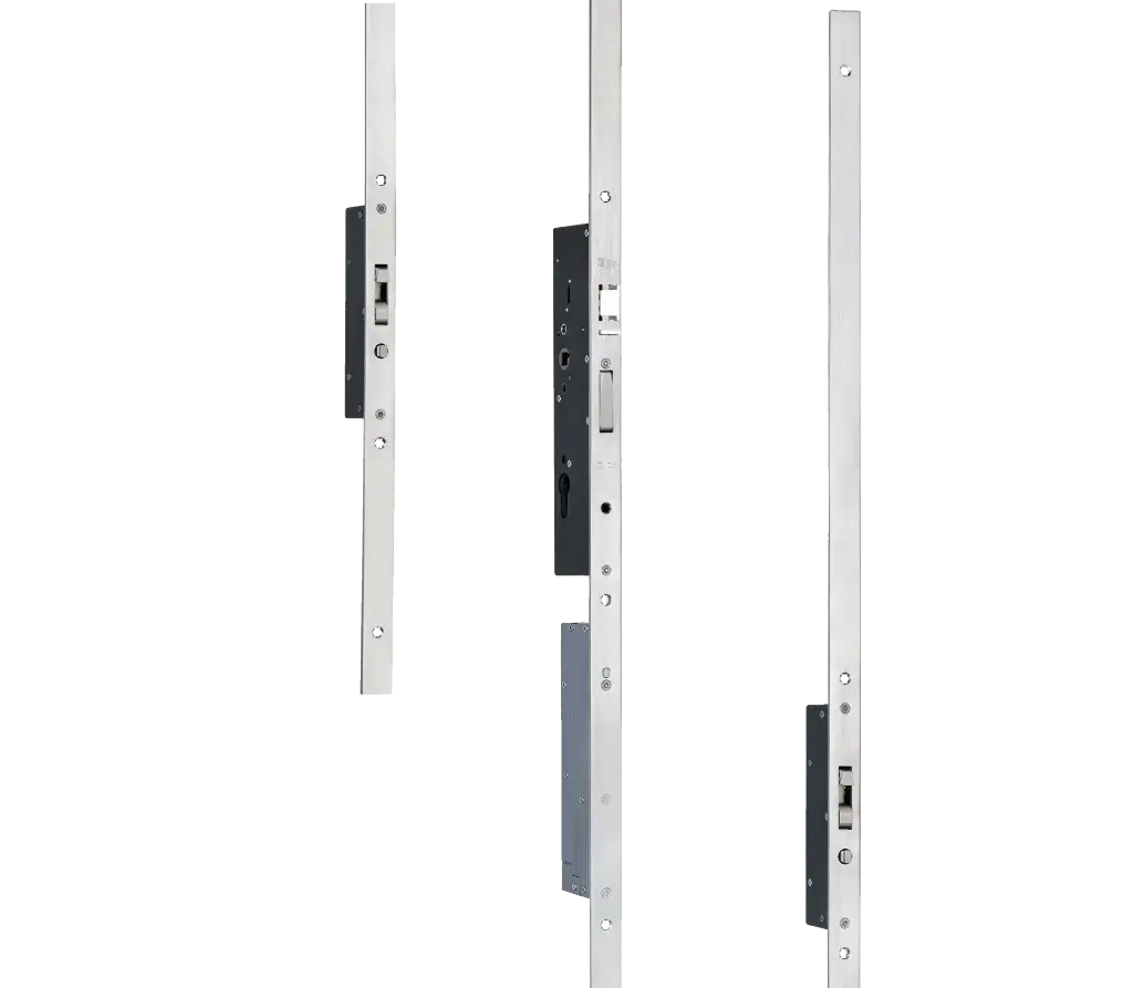 Iseo 7A3610352.D Multiblindo Emotion Serratura Motorizzata Autorichiudente Frontale Piatto Acciaio Inox E35 Din Destra 2300x24x3mm