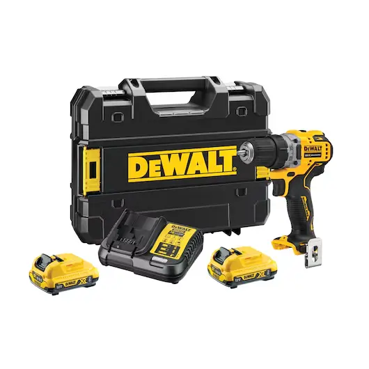 DeWalt DCD701D2-QW Trapano 12V 2Ah Kit Valigia + 2 Batterie + Caricabatterie