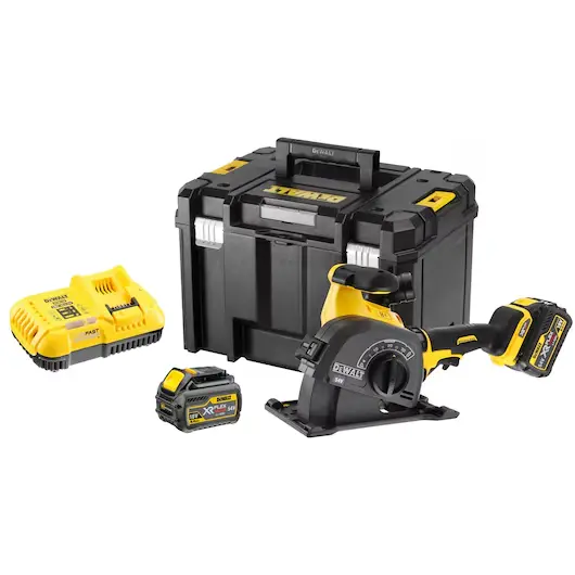 DeWalt DCG200T2-QW Scanalatrice Flexvolt XR 54V Con 2 Batterie 6Ah + Caricabatterie + Valigia