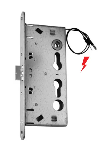 Iseo 216930654.5S Thirard Serratura Elettrica DIN Sinistra da Incasso a Cilindro Europeo per Porta Tagliafuoco Frontale 24x3 Acciaio Zincato